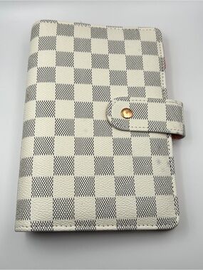 A6 Checkered Print Budget Binder Planner Viral Money Cash Wallet